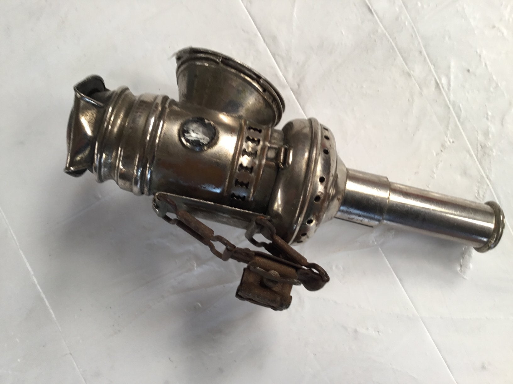 Oude fietslamp, Ophalen, Gebruikt, Dynamo, Voorlicht
