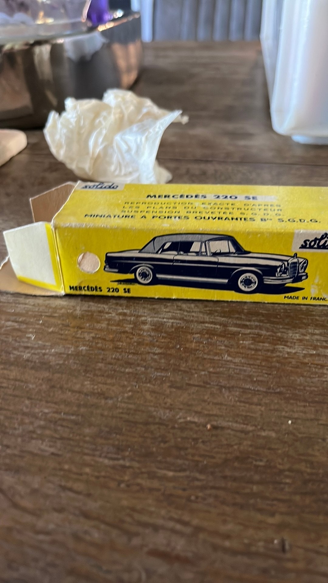 Solido serie 100 Mercedes 220SE nieuw in de verpakking, Ophalen of Verzenden, Nieuw, Auto, Solido