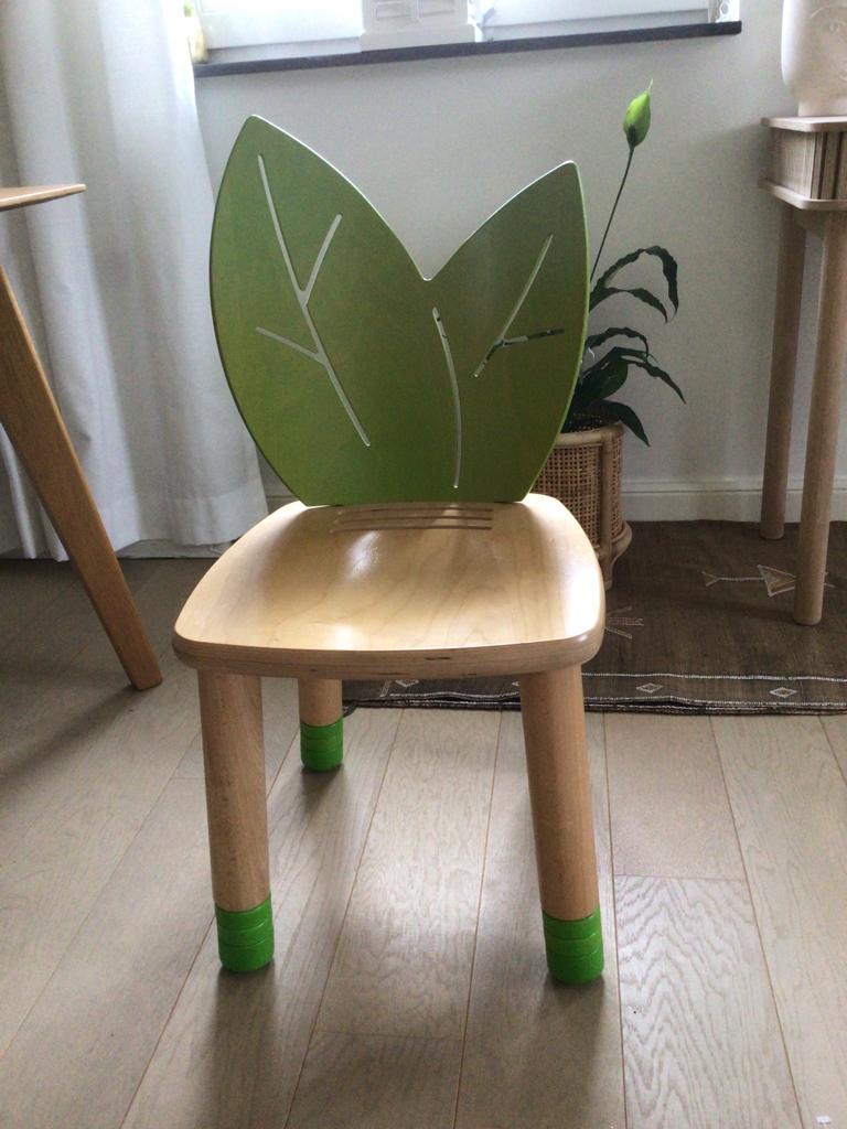 Design HABA bladstoel schoolmeubilair meegroeistoel 3D, Ophalen, Bruin, Zo goed als nieuw, Eén