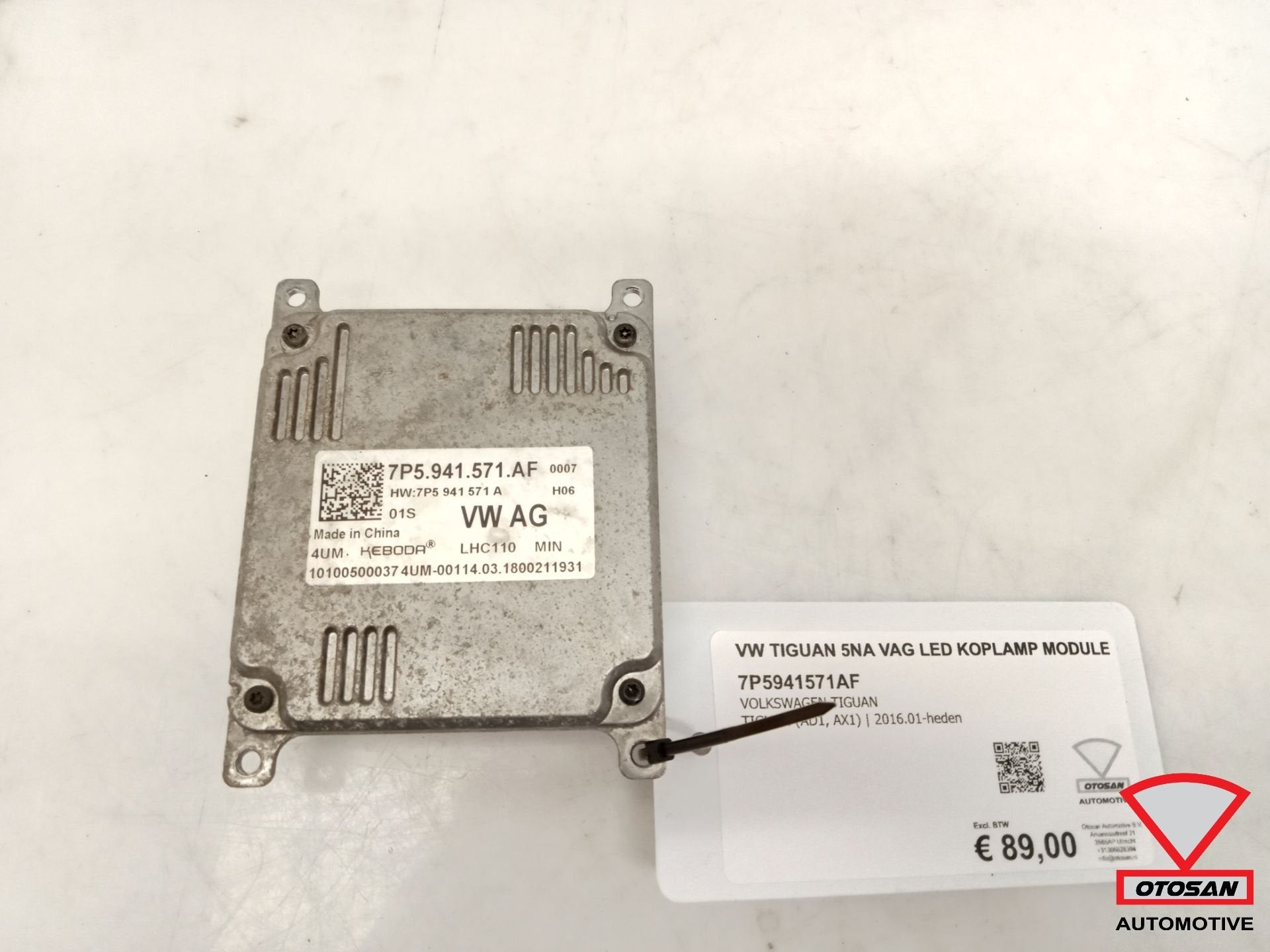 VW Tiguan 5NA VAG LED Koplamp Module 7P5941571AF, Gebruikt, Volkswagen, Volkswagen AG, Berliner Ring 2
38440  Wolfsburg, DE