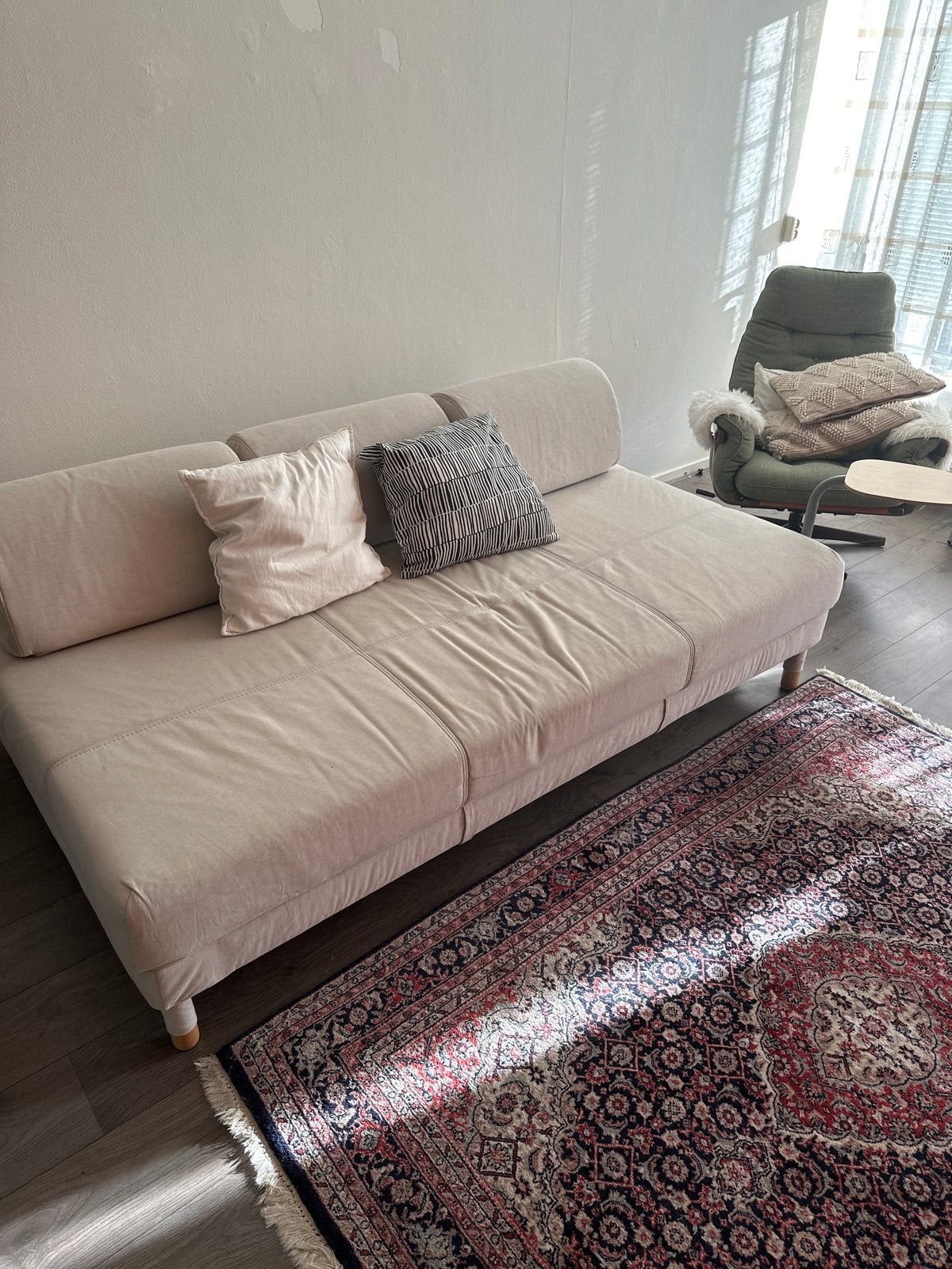 Comfortabele slaapbank met opbergruimte, Ophalen, Gebruikt, Tweepersoons, 75 tot 100 cm