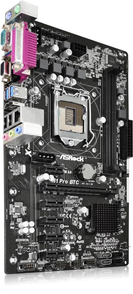 ASRock H81 Pro BTC Moederbord, Computers en Software, Moederborden, Zo goed als nieuw, Intel, DDR3, Ophalen of Verzenden