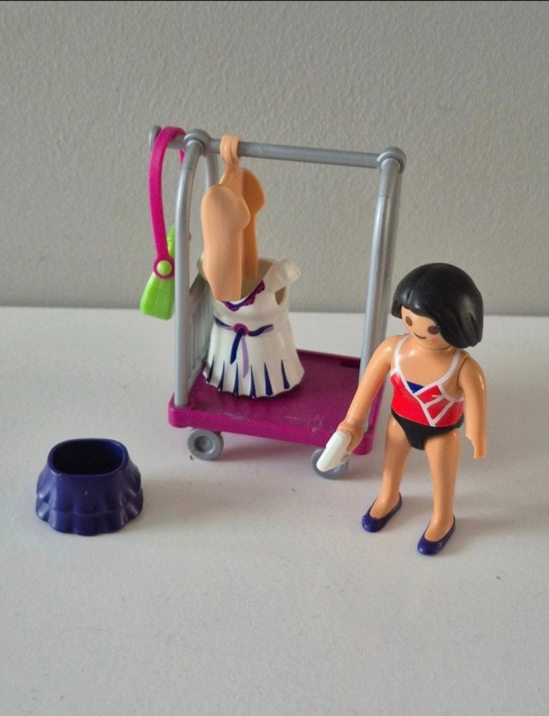 Playmobil figuur met kleding rek, Ophalen of Verzenden, Gebruikt, Complete set