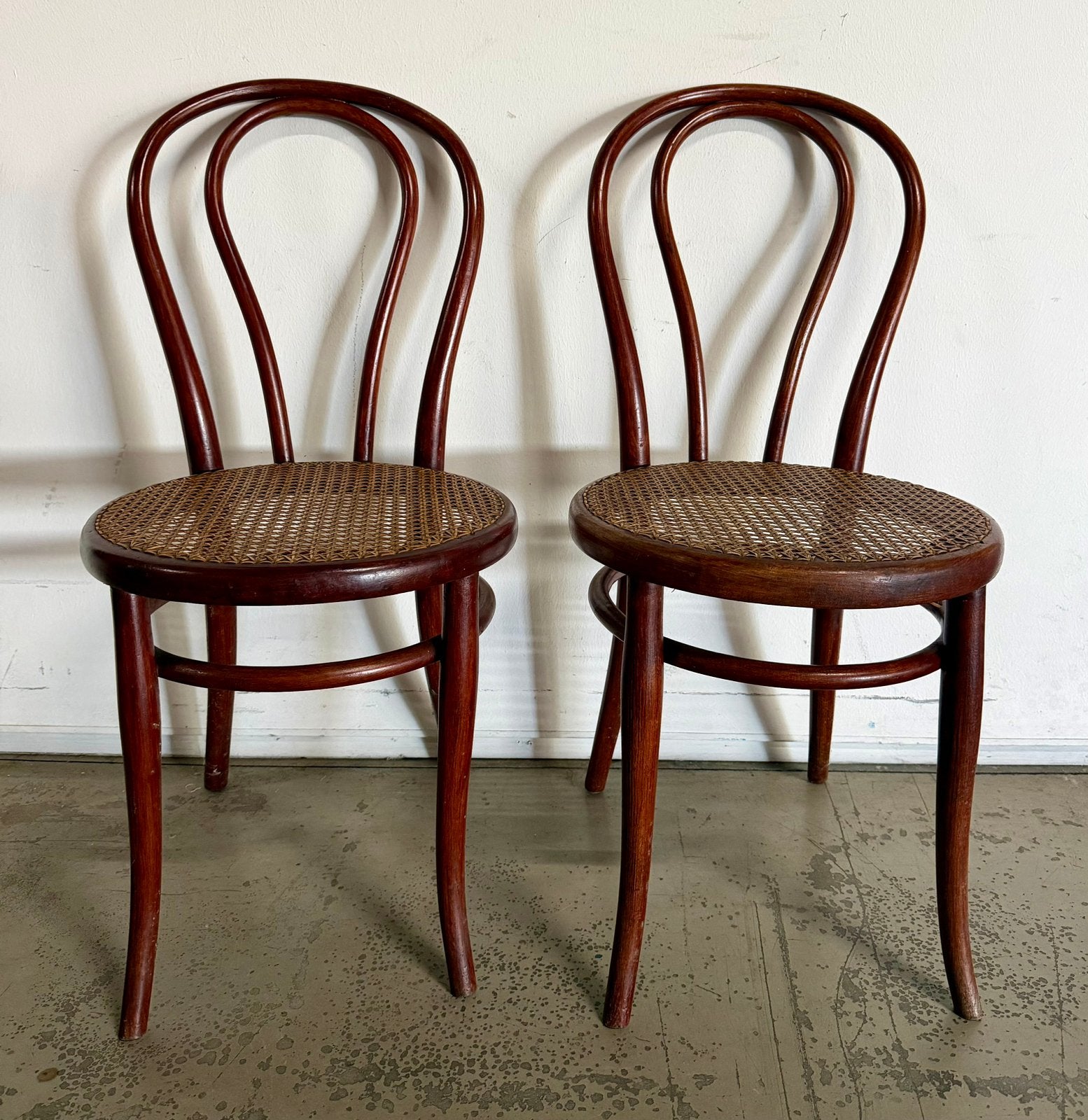 Originele Gebrüder Thonet bistrostoelen set ca. 1900, Ophalen
