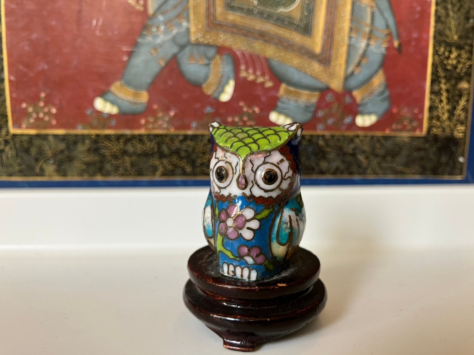 Vintage Chinees cloisonne, emaille, Ophalen of Verzenden, Beeld, Overige materialen