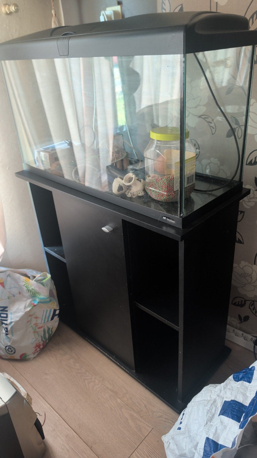 Aquarium met kast en accessoires, Ophalen, Gebruikt, Leeg aquarium