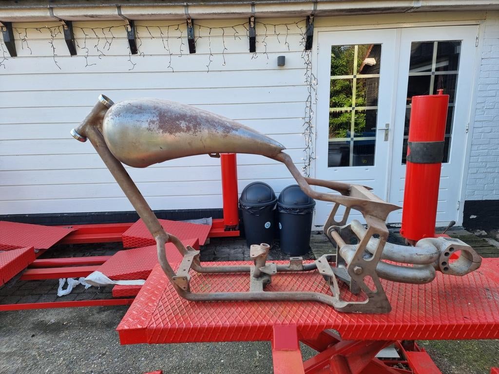 Tekoop harley dragster frame met tank, Ophalen of Verzenden, Gebruikt