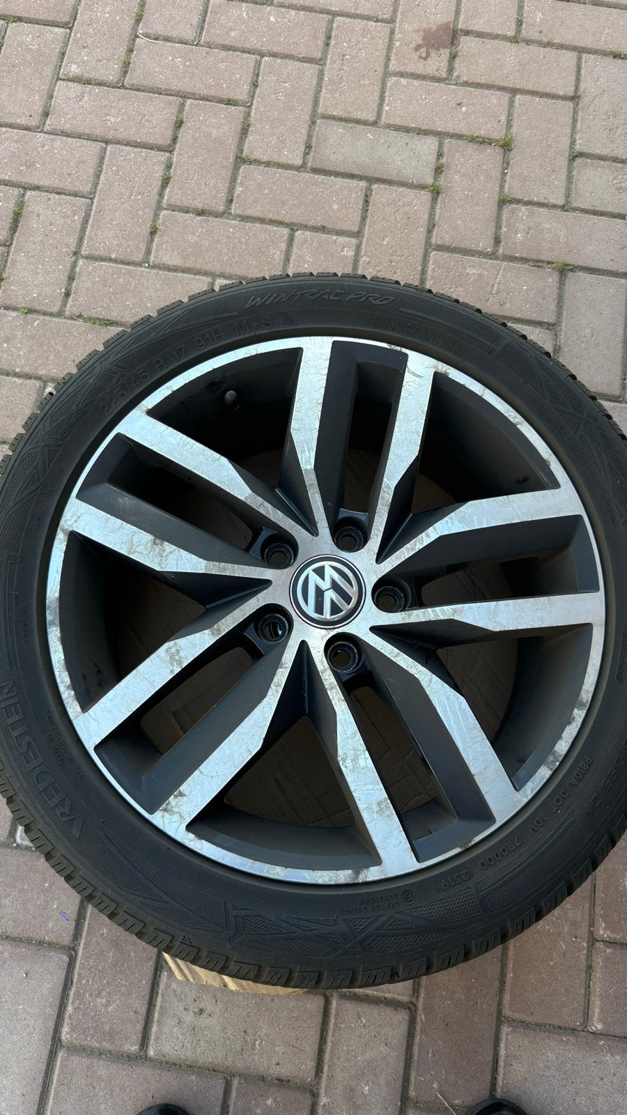 Originele VW Golf 7 17 inch velgen met Vredestein all-season, Gebruikt, Banden en Velgen, 17 inch, Ophalen of Verzenden