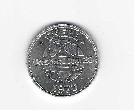 Aluminium Shell Voetbal Top 20 munten uit 1970., Groter dan maat XL, Ophalen of Verzenden, Zo goed als nieuw, Overige typen