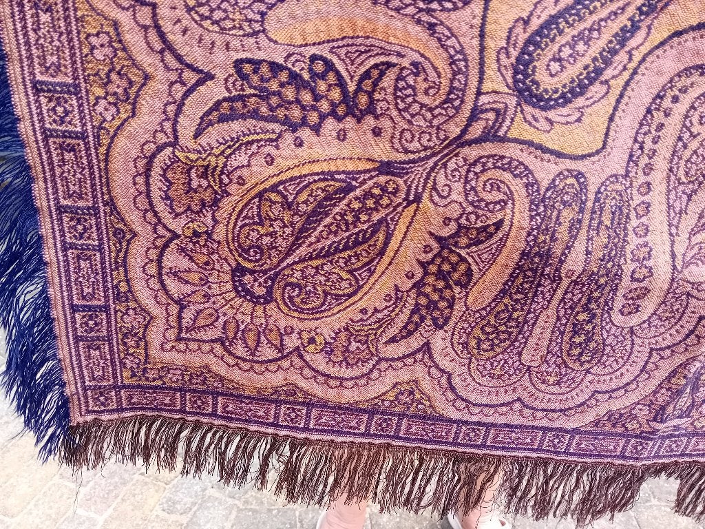 3 x Paisley sjaal /piano sjaal /worteldoek, Antiek en Kunst, Ophalen of Verzenden