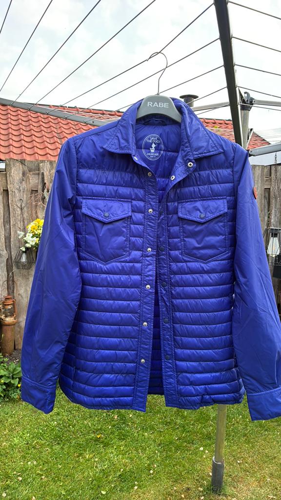 Prachtig licht jack / jas van Save the duck , maat S, Ophalen of Verzenden, Zo goed als nieuw, Maat 52/54 (L), Blauw