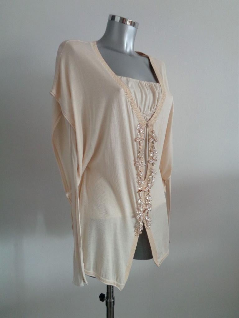 By Malene Birger tuniek, gesponnen zijde, large, NIEUW, Maat 38/40 (M), Beige, Nieuw, Ophalen of Verzenden