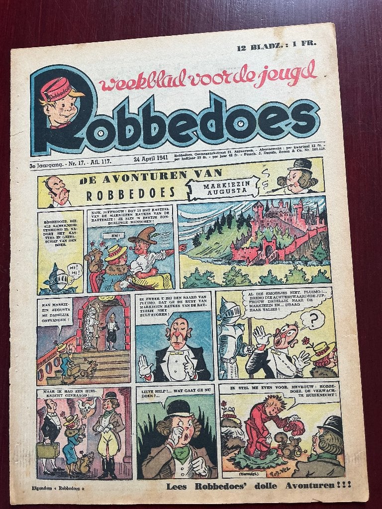 Robbedoes 117, Boeken, Eén stripboek, Ophalen of Verzenden, Gelezen