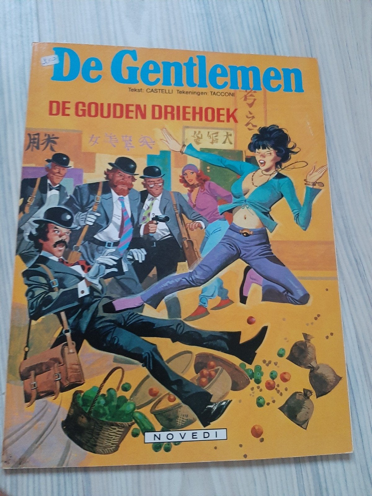 De Gentlemen - De Gouden Driehoek stripboek, Ophalen of Verzenden