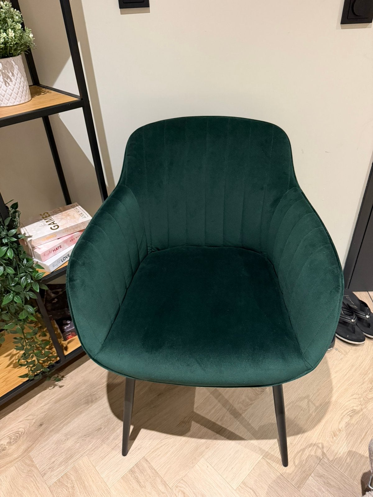 Groene fauteuil Kwantum – zo goed als nieuw, Ophalen, Zo goed als nieuw, Stof