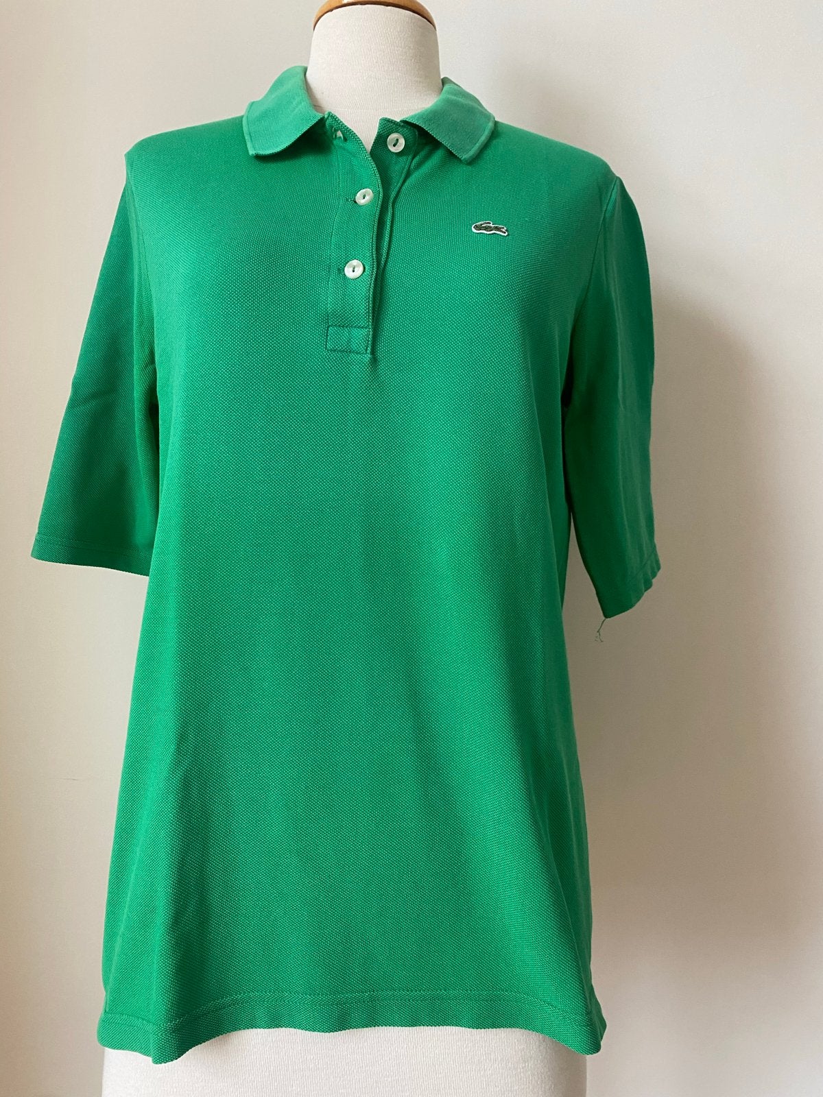 Lacoste Polo Shirt Groen Maat L, Kleding | Dames, T-shirts, Maat 42/44 (L), Ophalen of Verzenden, Korte mouw, Lacoste