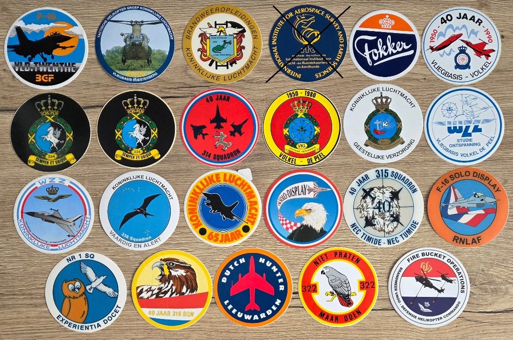 stickers Defensie/Luchtmacht KLu 6, Ophalen of Verzenden, Zo goed als nieuw