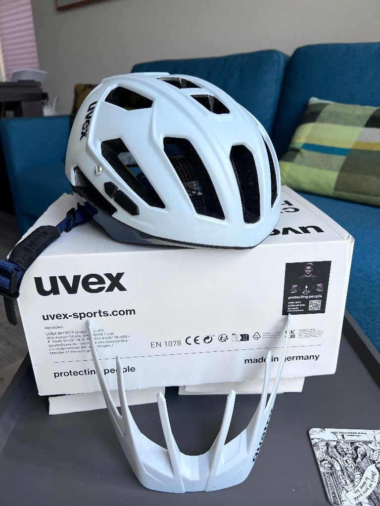 uvex quatro cc MIPS fietshelm wit maat 56-61, Overige merken, Ophalen of Verzenden, Zo goed als nieuw, L