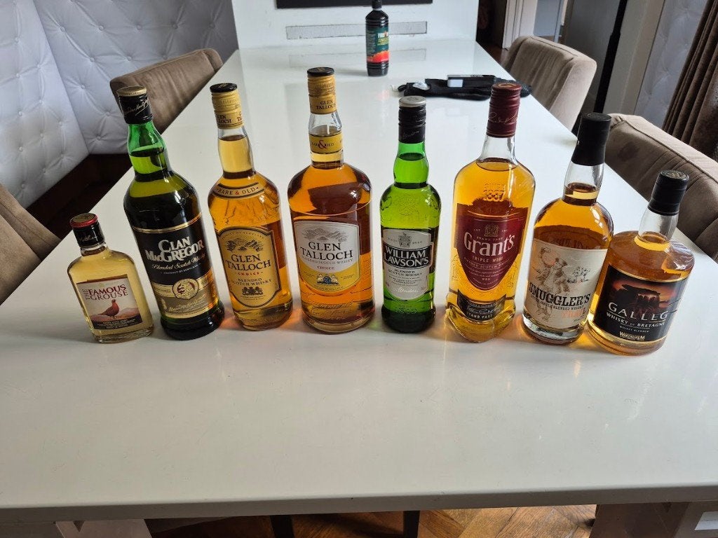 Partij van 8 ongeopende flessen Schotse Whisky, Ophalen, Nieuw, Overige typen