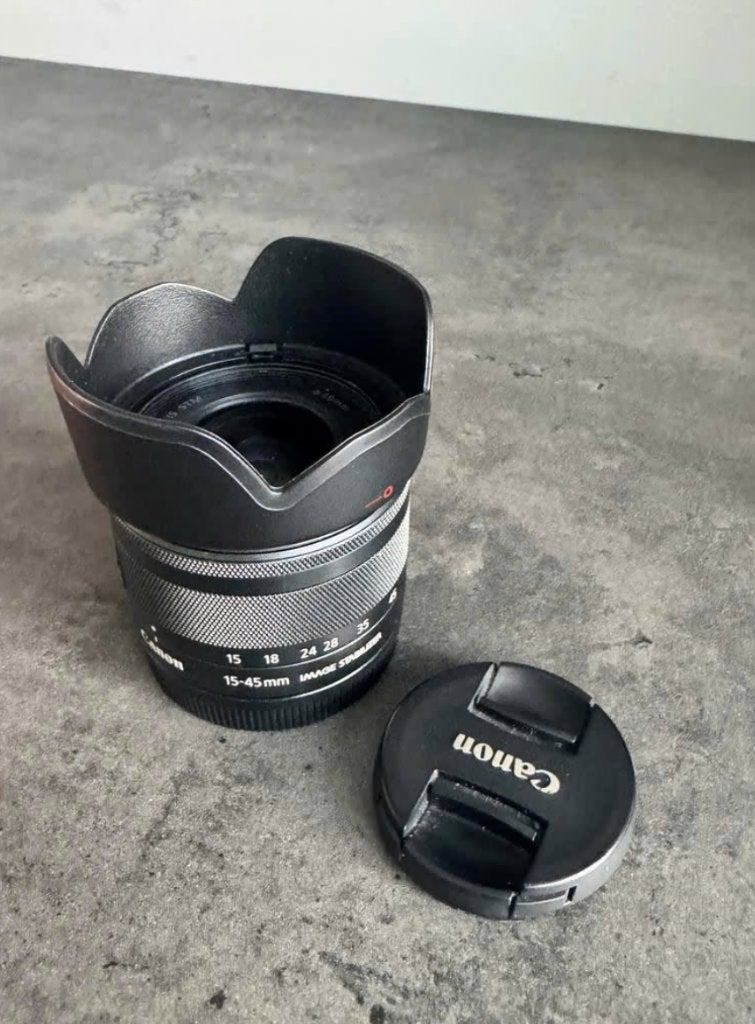 Canon EF-M 15-45mm f/3.5-6.3 IS STM lens, Audio, Tv en Foto, Fotografie | Lenzen en Objectieven, Canon, Ophalen of Verzenden, Zo goed als nieuw
