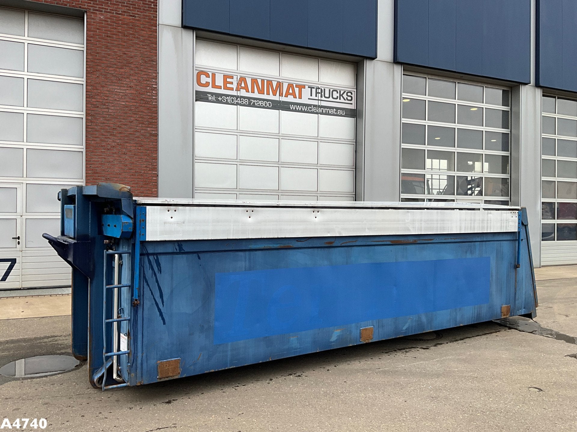 Container 21m³ met Hydraulische milieukleppen, Clean Mat Trucks B.V., Sales@cleanmat.eu, Wageningsestraat 17
6673DB  ANDELST, NL