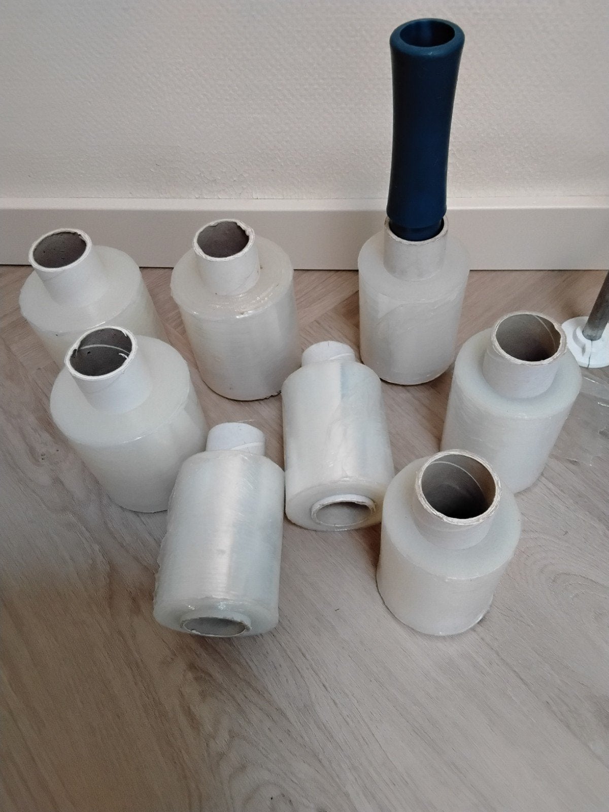 Bundelfolie met houder, Ophalen, Zo goed als nieuw