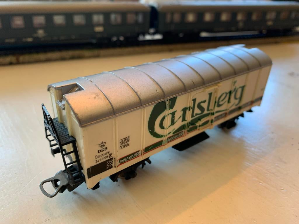 Carlsberg bierwagon H0, van de Deense DSB, Overige merken, Gebruikt, Gelijkstroom of Wisselstroom, Wagon