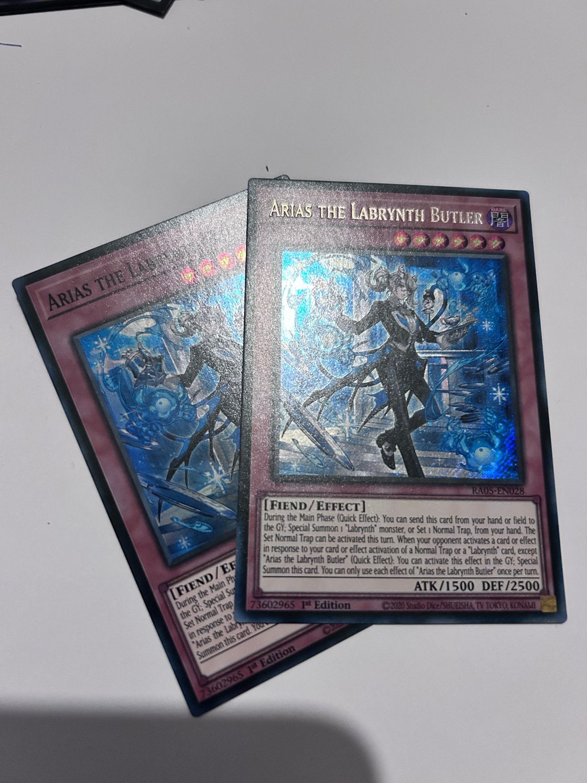 Arias the Labrynth Butler Yu-Gi-Oh! Kaart - Near Mint, Verzenden, Zo goed als nieuw, Losse kaart, Foil
