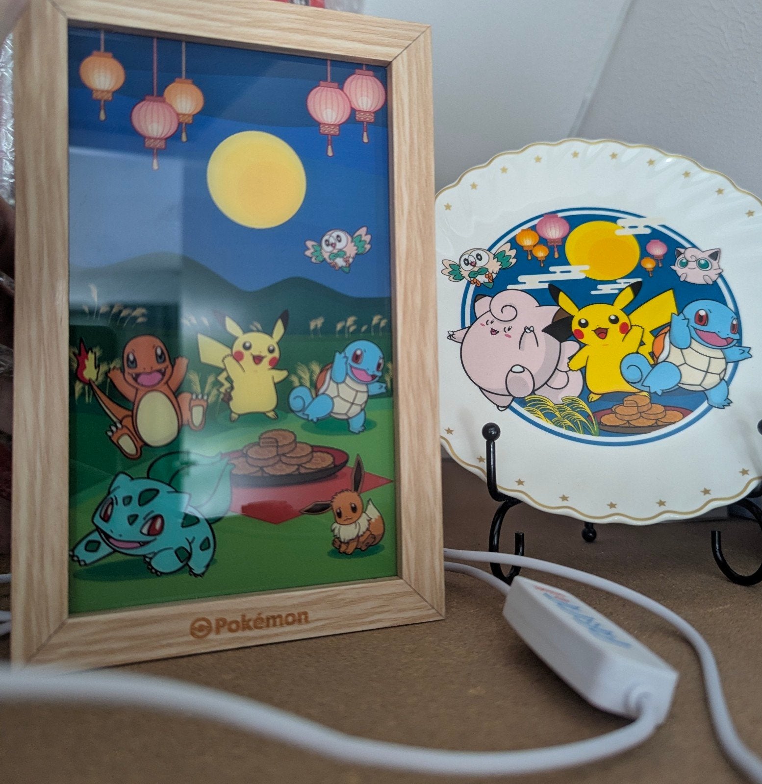 Officiële Pokémon lamp & bord display - Midherfst Festival, Ophalen of Verzenden, Nieuw