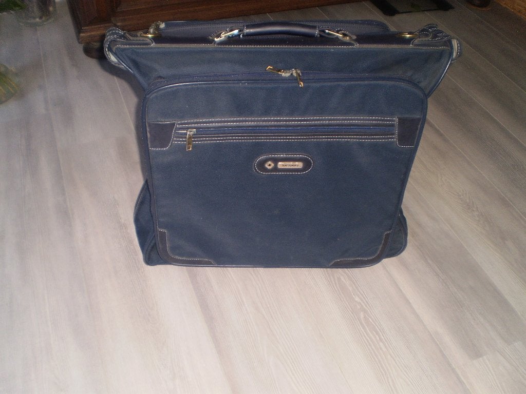 SAMSONITE kledingtas, Gebruikt, 20 tot 30 cm, Blauw, 55 tot 75 cm