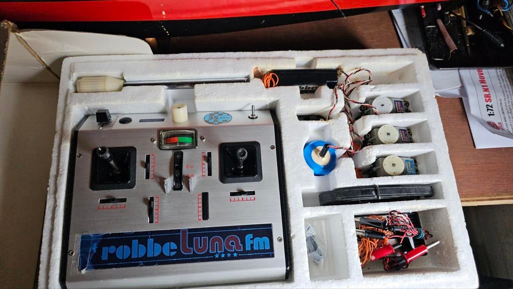 ROBBE Luna 35 Mhz FM 7 kanaals set in OVP, Ophalen, Gebruikt