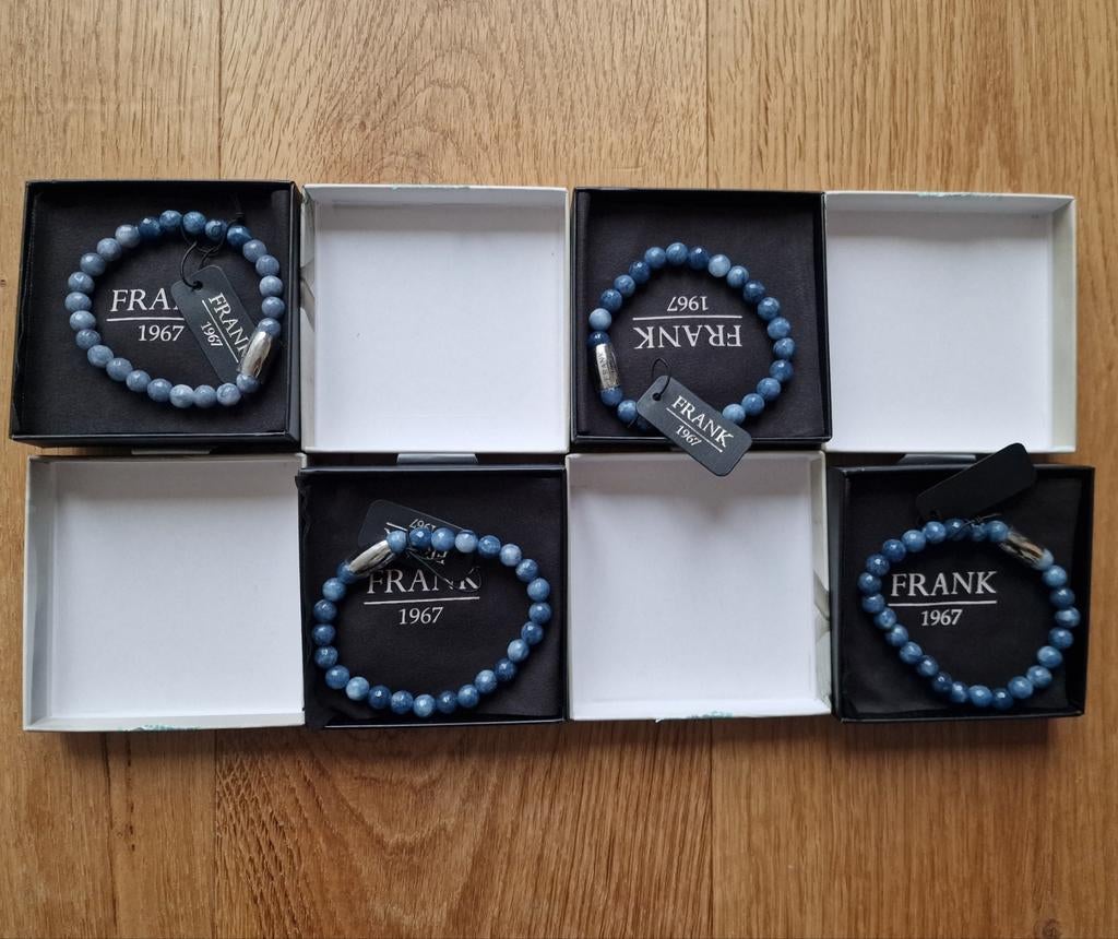 Nieuw! Armband Frank 1967 natuursteen zwart, bruin blauw etc, Ophalen of Verzenden, Nieuw