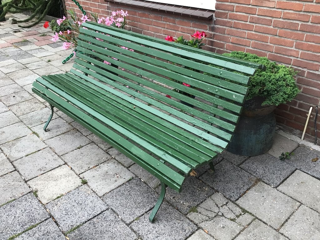 Tuinbank, Ophalen, Gebruikt, Hout