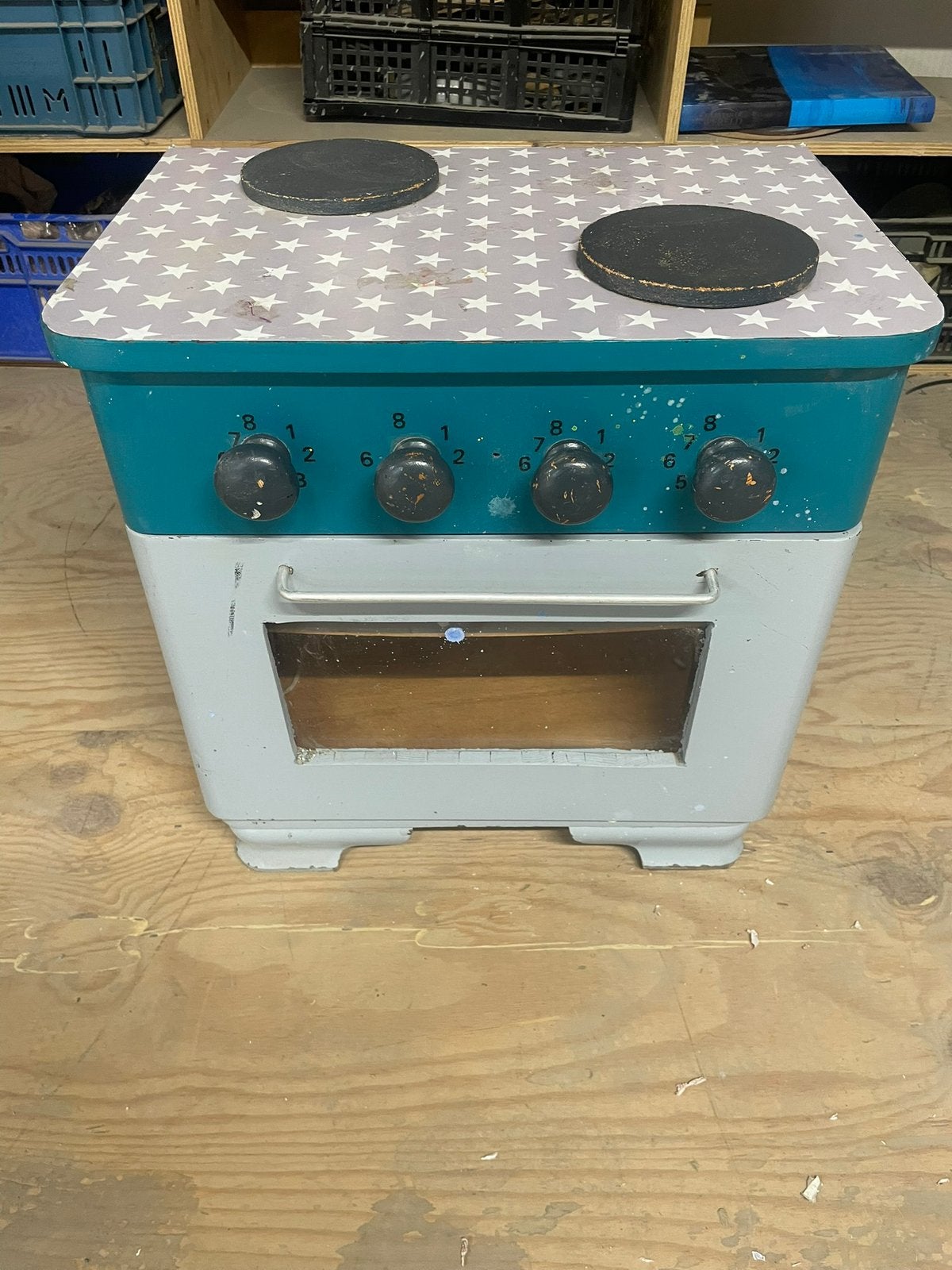 Kinder kookstel/gasstel/speelkeuken/vintage, Ophalen, Gebruikt