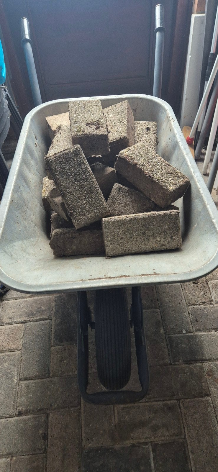 klinkers ca. 12 m2, Ophalen, Gebruikt, Klinkers, 10 m² of meer