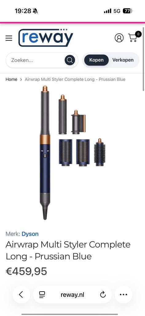 Dyson Airwrap Multi Styler Complete Long - Nieuwstaat, Ophalen of Verzenden, Zo goed als nieuw, Haarverzorging