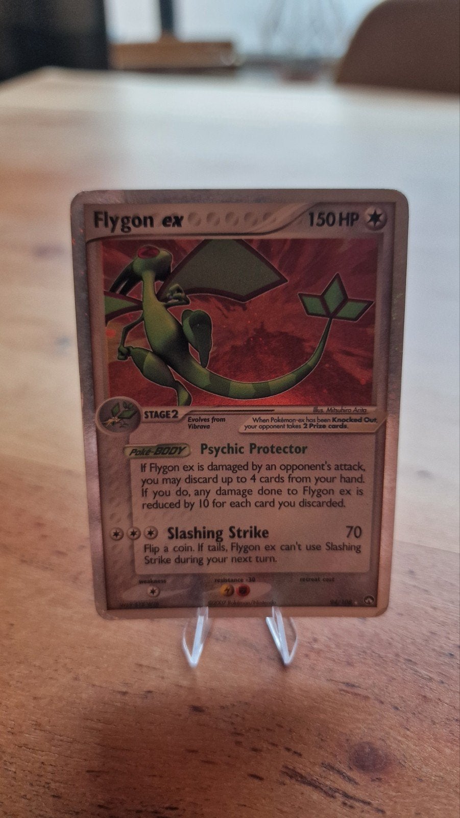 Flygon ex 94/108 Holo Pokémon kaart, Ophalen of Verzenden, Gebruikt, Losse kaart, Foil