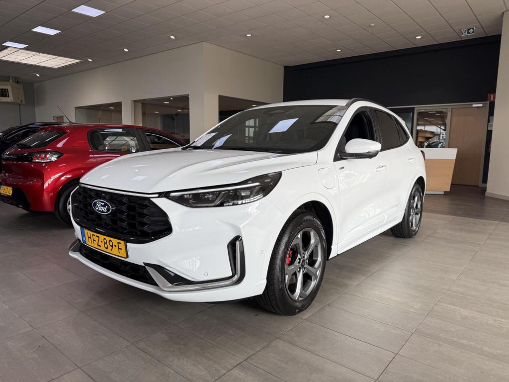 Ford Kuga 2.5 PHEV ST-Line X 243 pk Nieuw Model - Elektrisch, Verwarming stoelen achter, Gebruikt, Euro 6, Wit