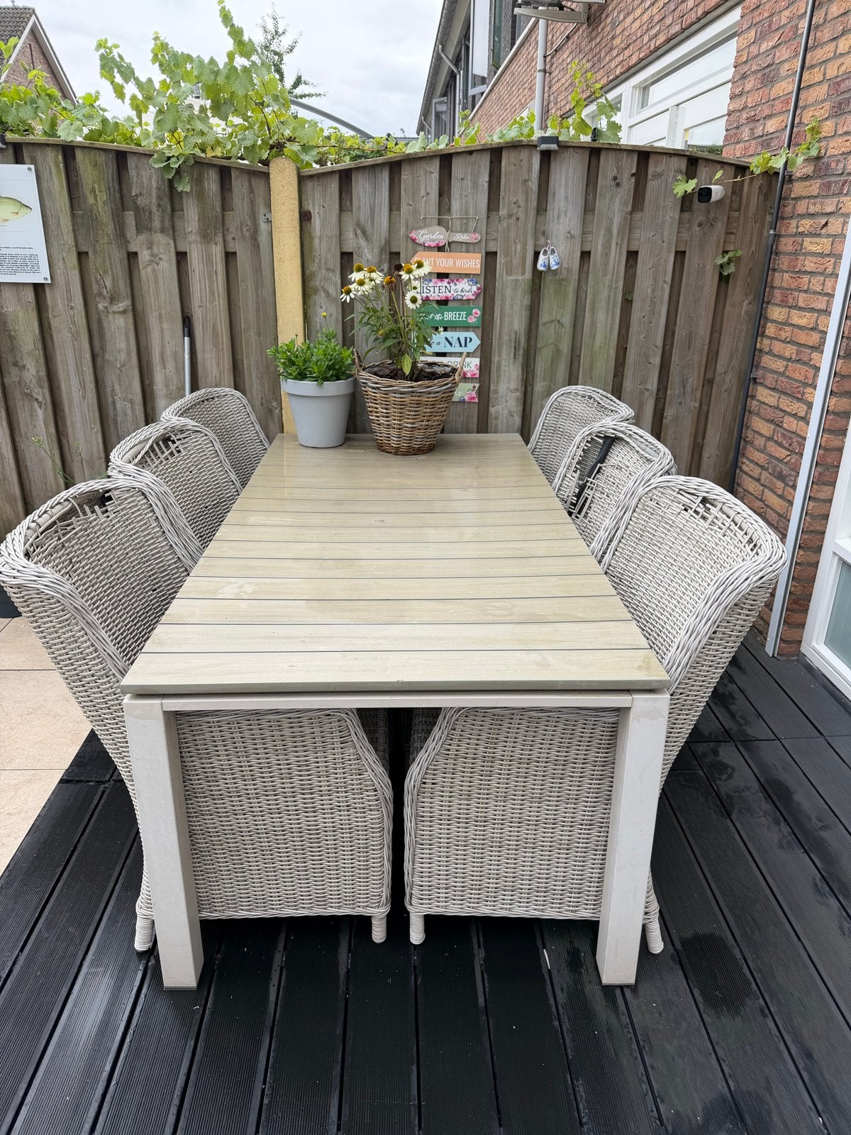 Boil le Duc tuintafel (zonder stoelen), Ophalen of Verzenden, Gebruikt, Rechthoekig, Hout