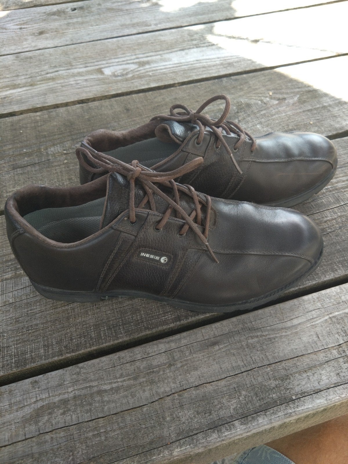 Leren golfschoenen maat 41 - Inesis, Ophalen of Verzenden, Zo goed als nieuw, Schoenen