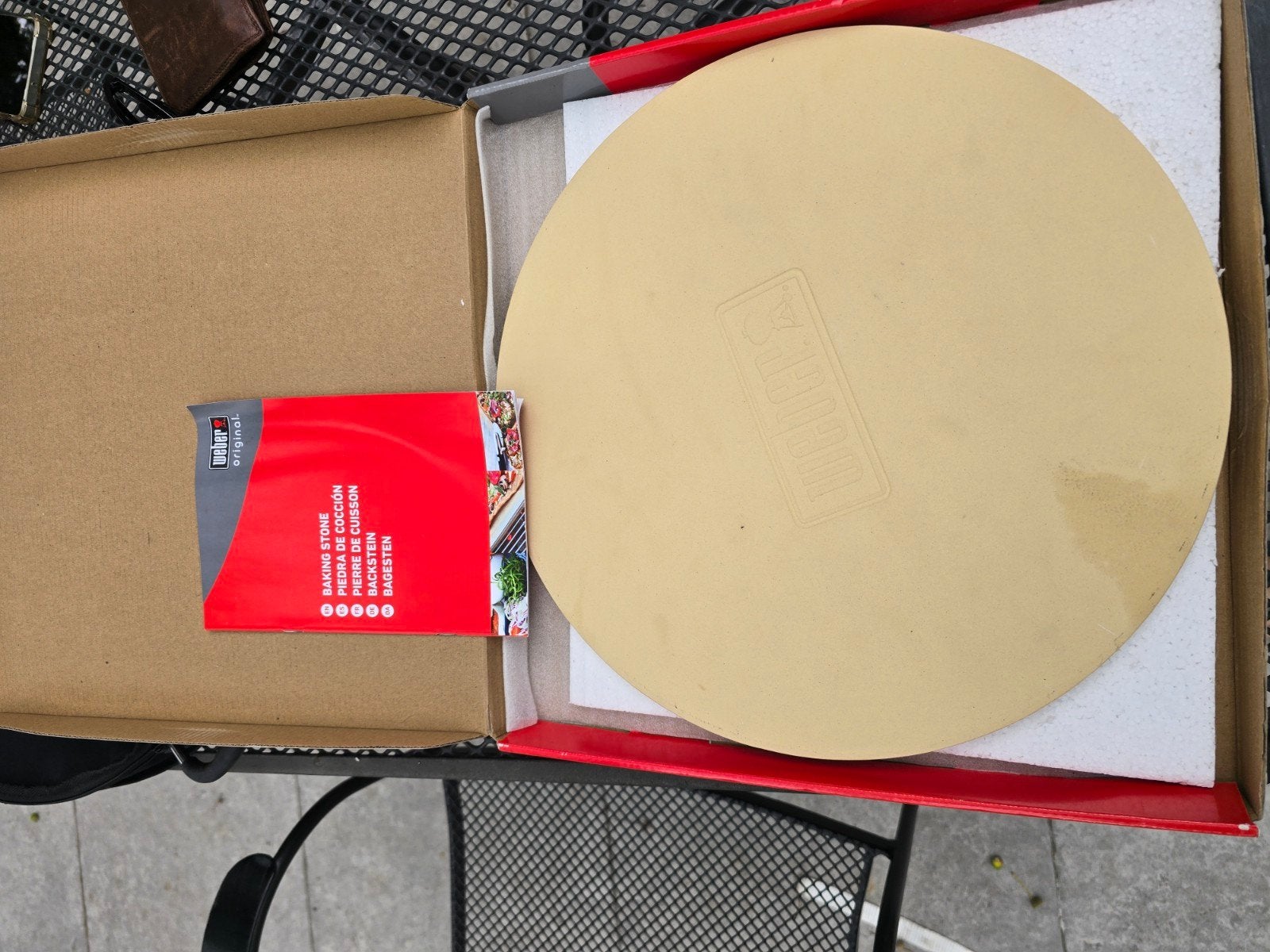 Weber pizzasteen, handig voor op de cadac skottelbraai, Ophalen, Zo goed als nieuw