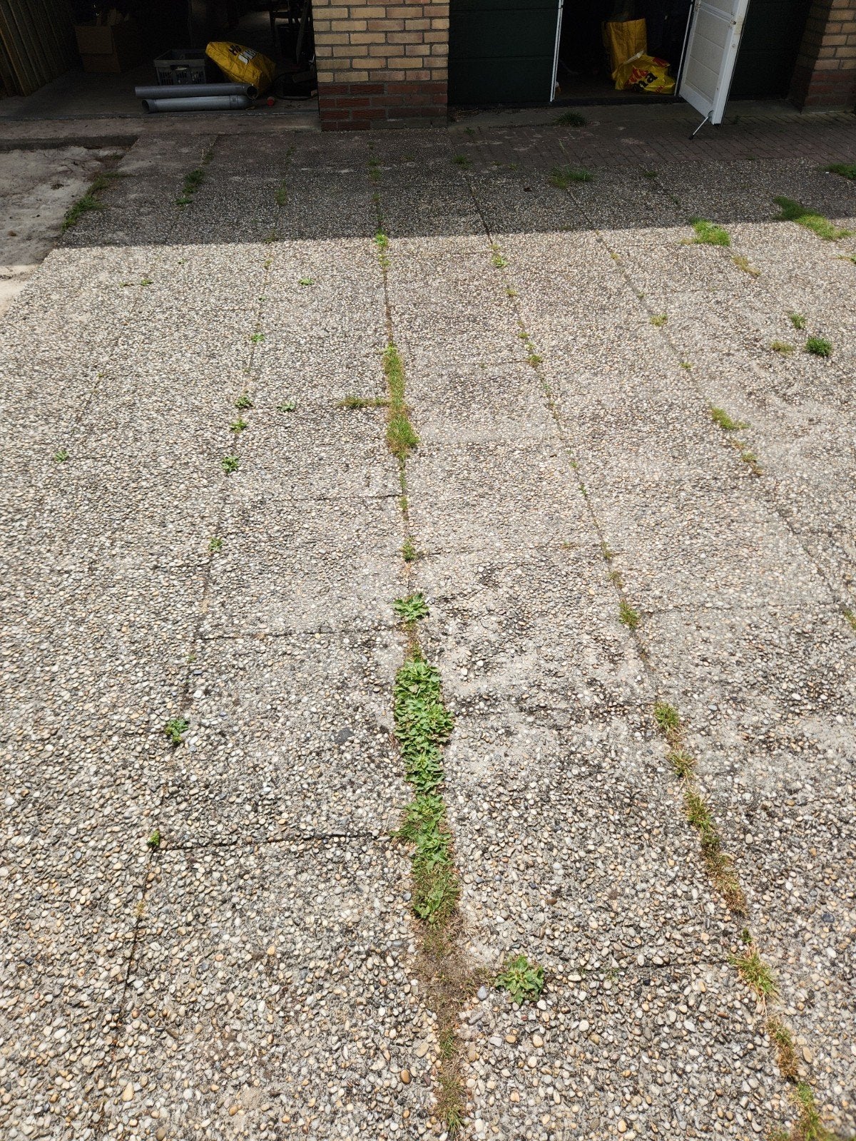 gratis grindtegels, Ophalen, Gebruikt, Grind, Terrastegels