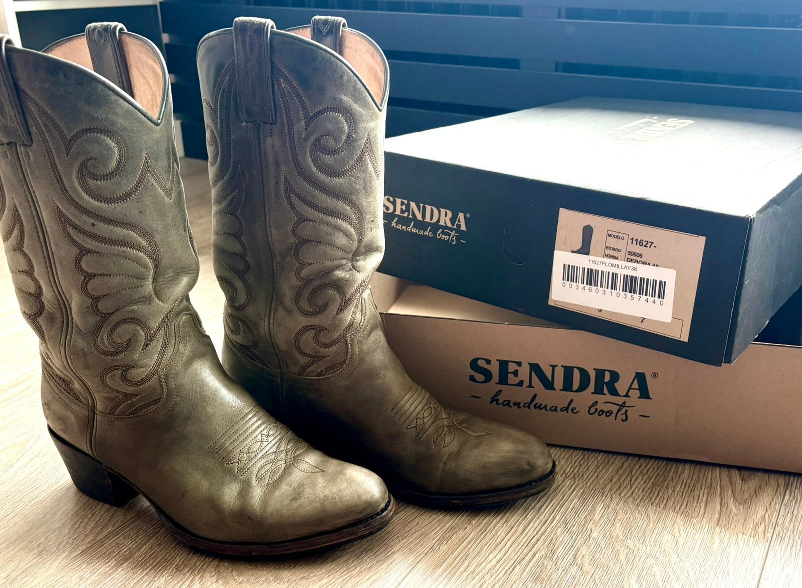 Sendra cowboy dameslaarzen groen, mt 38, Kleding | Dames, Schoenen, Lage of Enkellaarzen, Ophalen of Verzenden, Gedragen, Groen