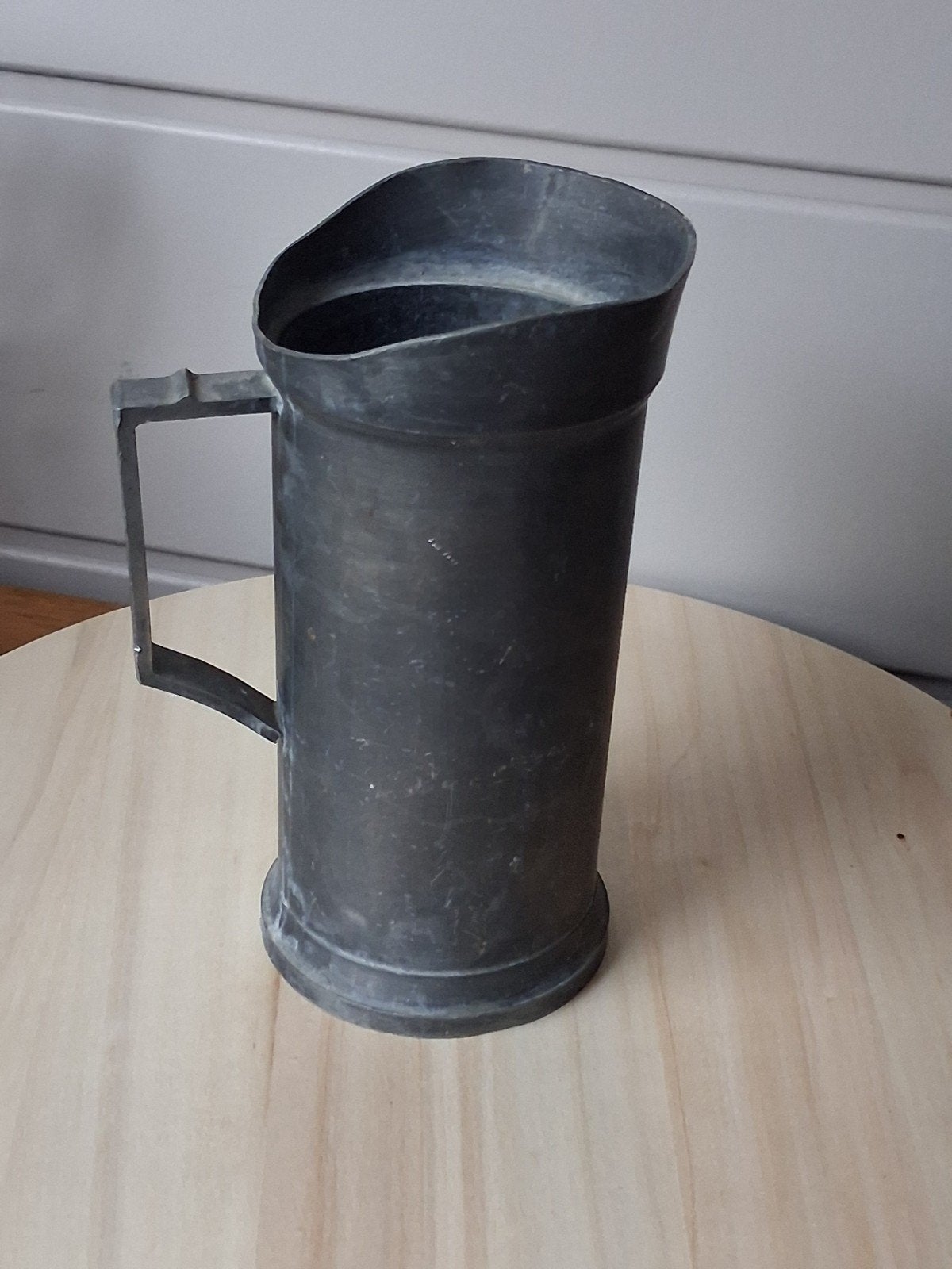 Antieke tinnen literkan met keurmerken, Antiek en Kunst, Ophalen of Verzenden