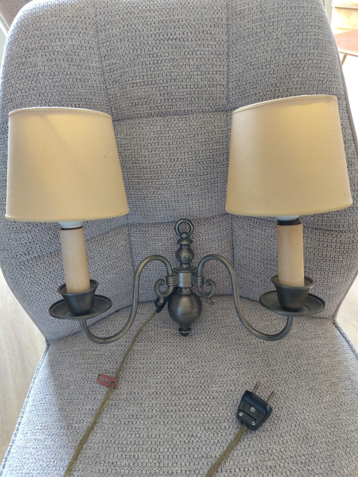 tinnen wandlamp, Huis en Inrichting, Ophalen of Verzenden