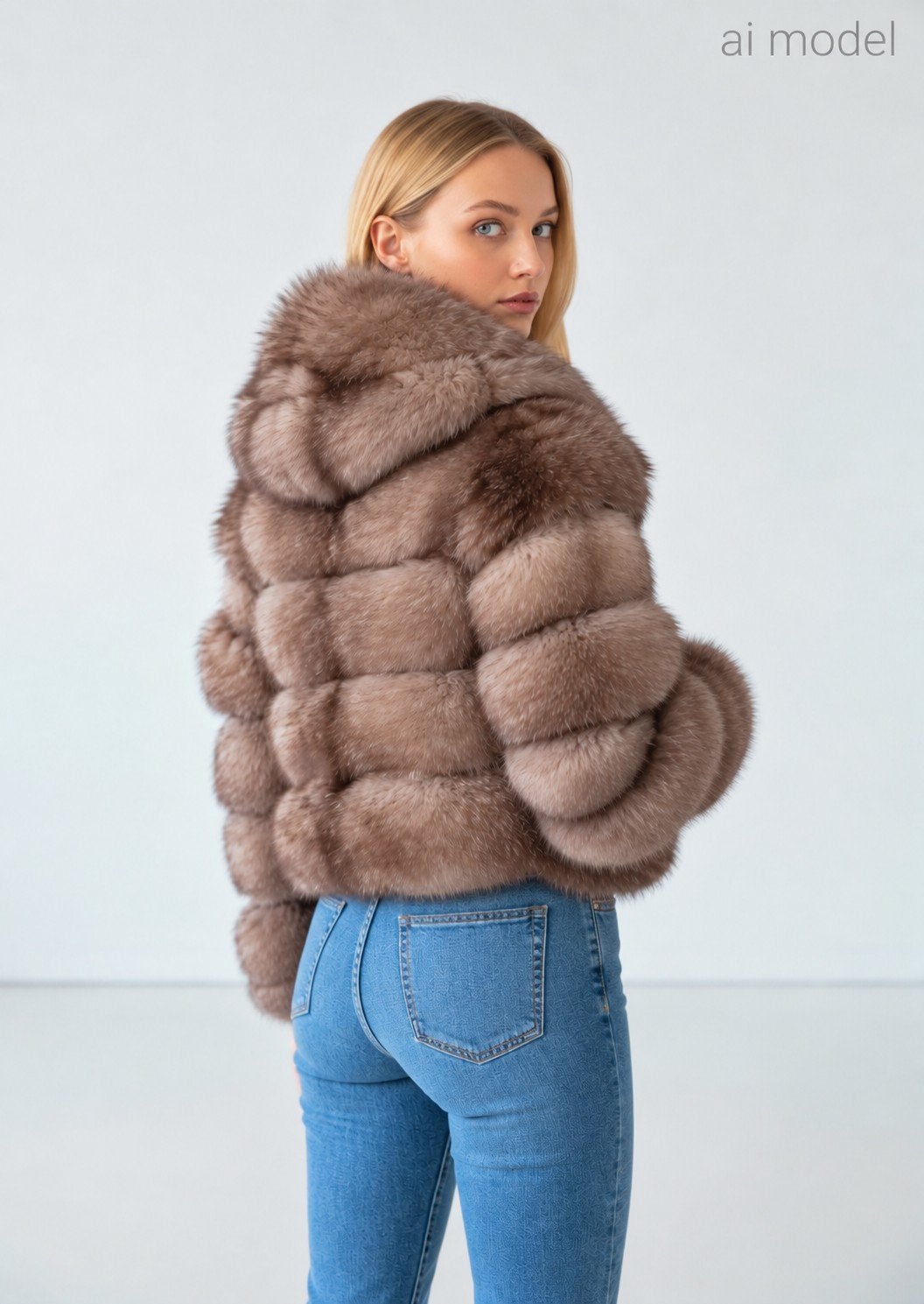 nieuwe! vossenbont #bontjas super kort, Verzenden, Nieuw, Maat 38/40 (M), Bruin