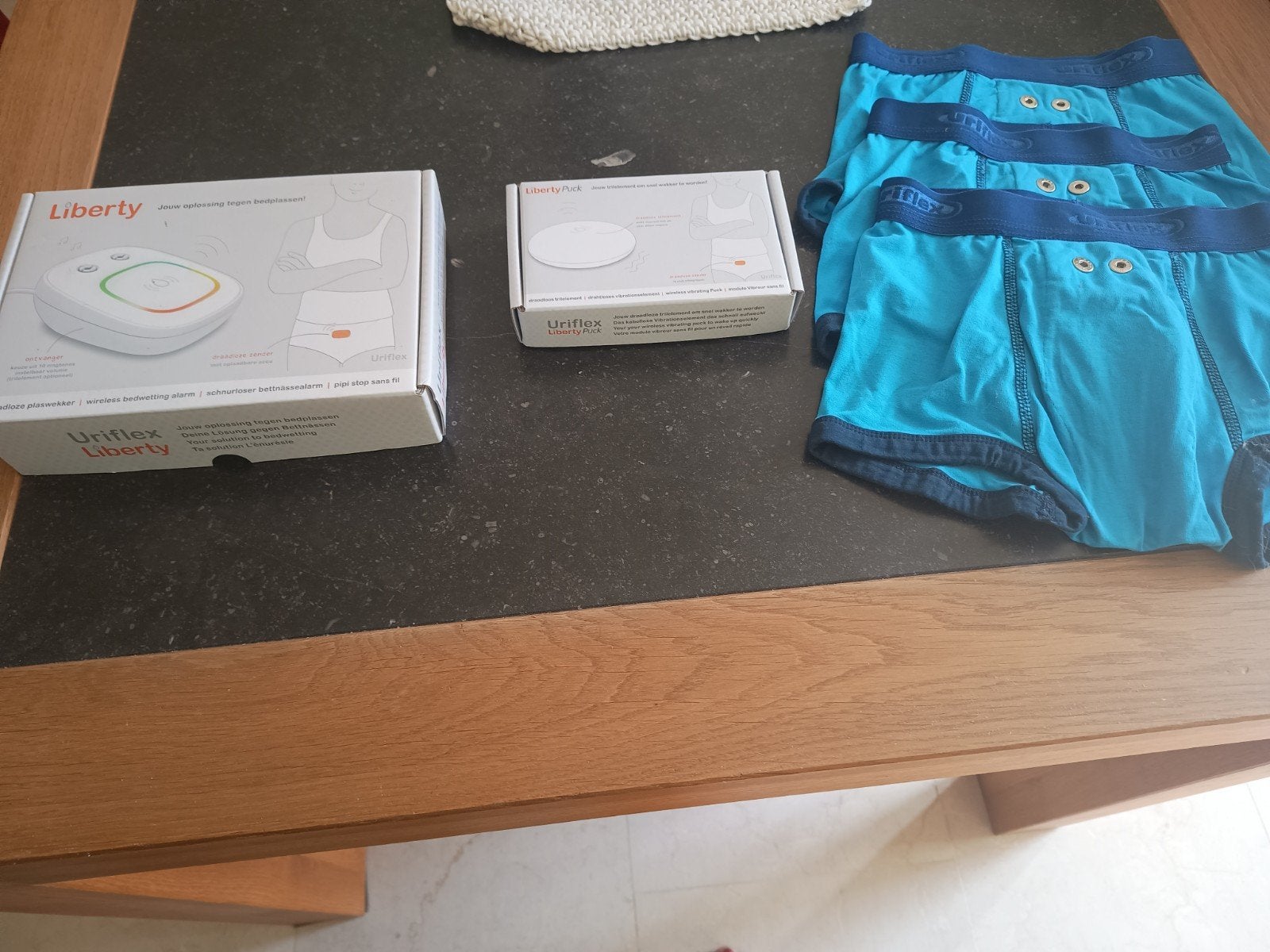 Plaswekker Uriflex liberty met trilplaat en 3 broekjes, Ophalen, Zo goed als nieuw