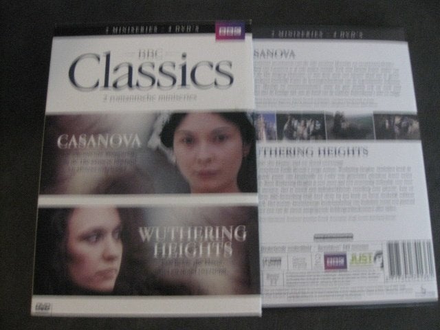 CASANOVA + WUTHERING HEIGHTS van de BBC in een 4-DVD BOX, Cd's en Dvd's, Alle leeftijden, Ophalen, Zo goed als nieuw, Romantiek