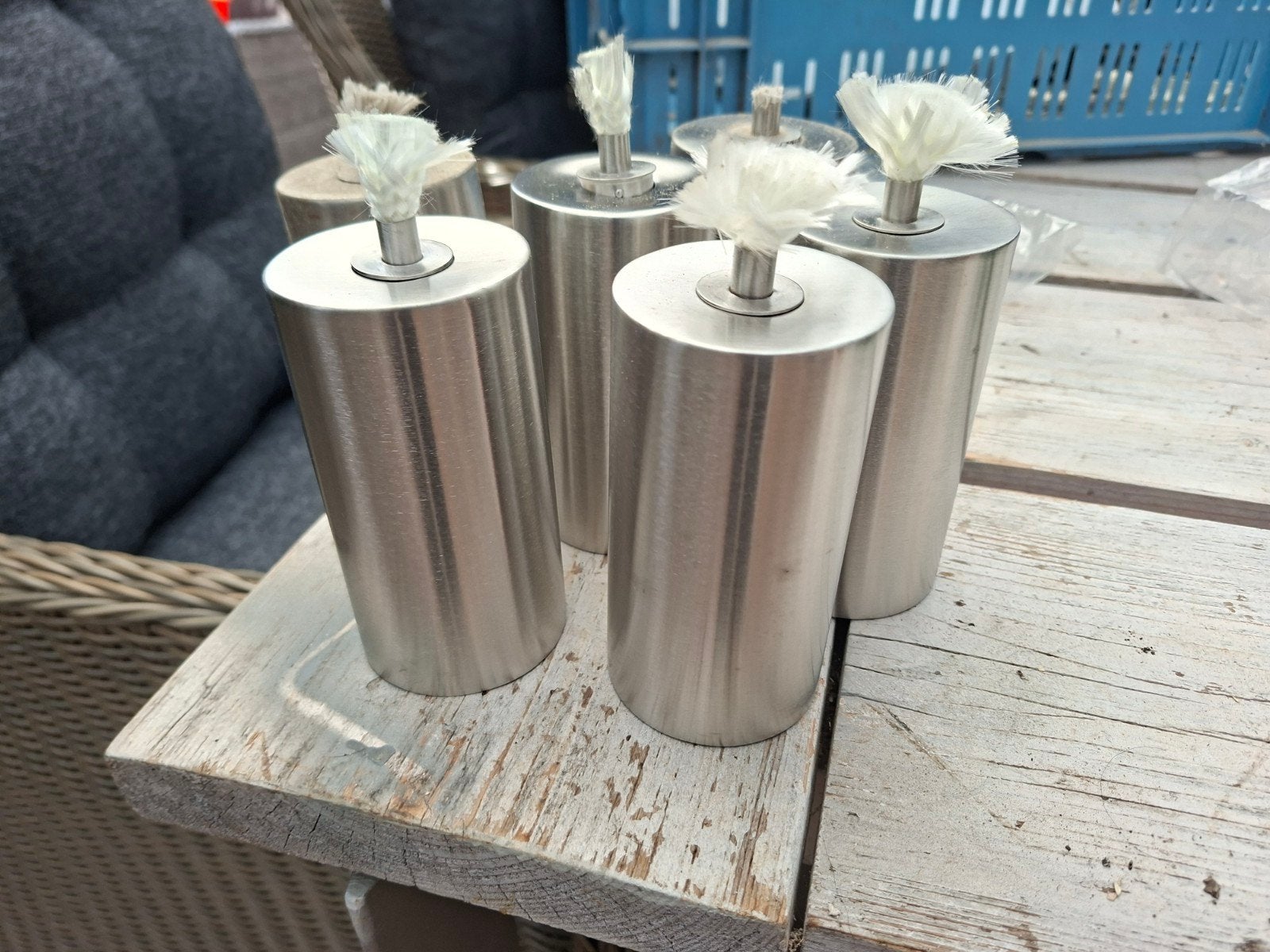 rvs tafelfakkel, Ophalen of Verzenden, Zo goed als nieuw