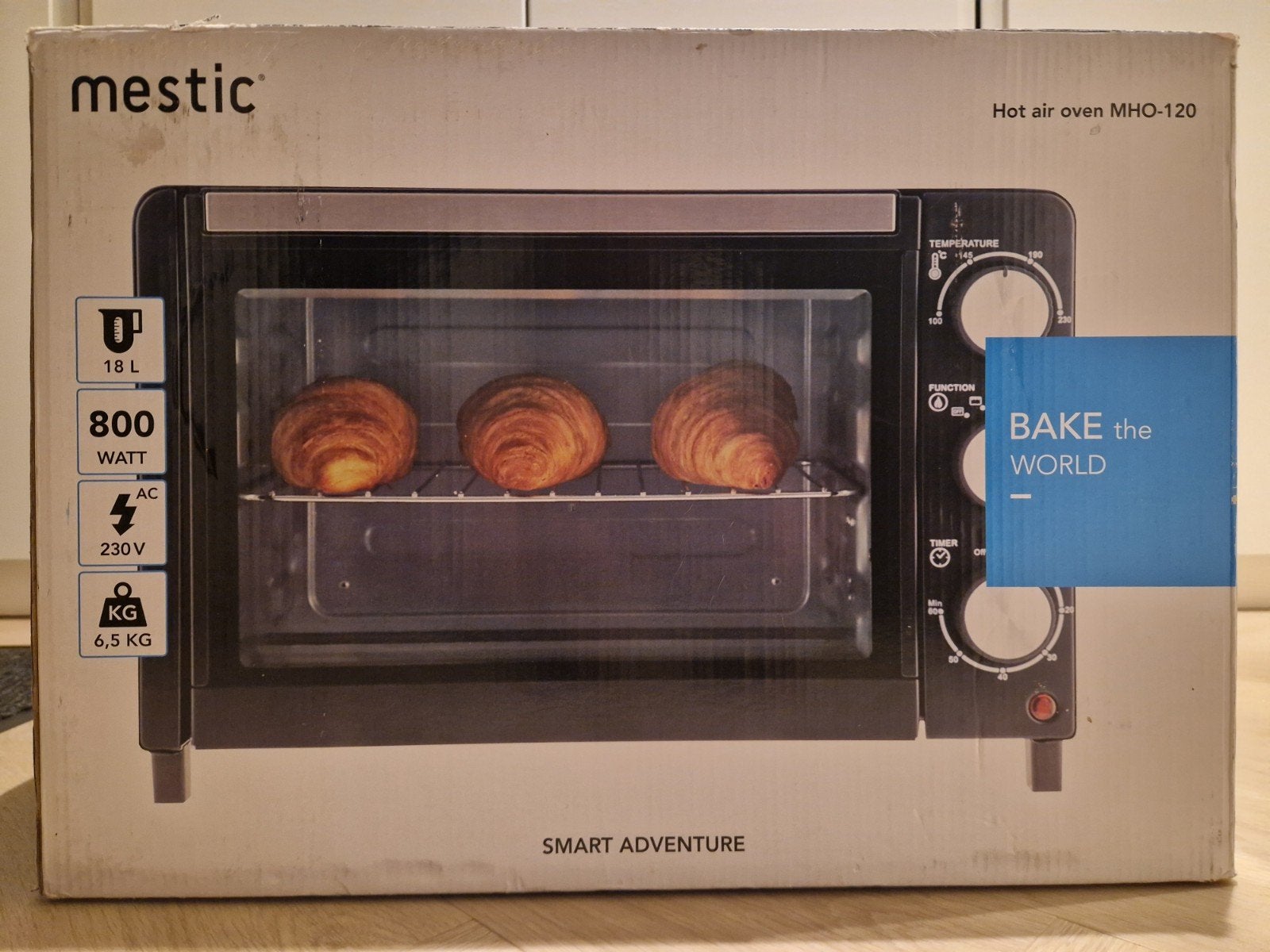 Mestic heteluchtoven MHO-120 - Compacte (camping) oven, Ophalen, Hete lucht, Heteluchtoven, Vrijstaand